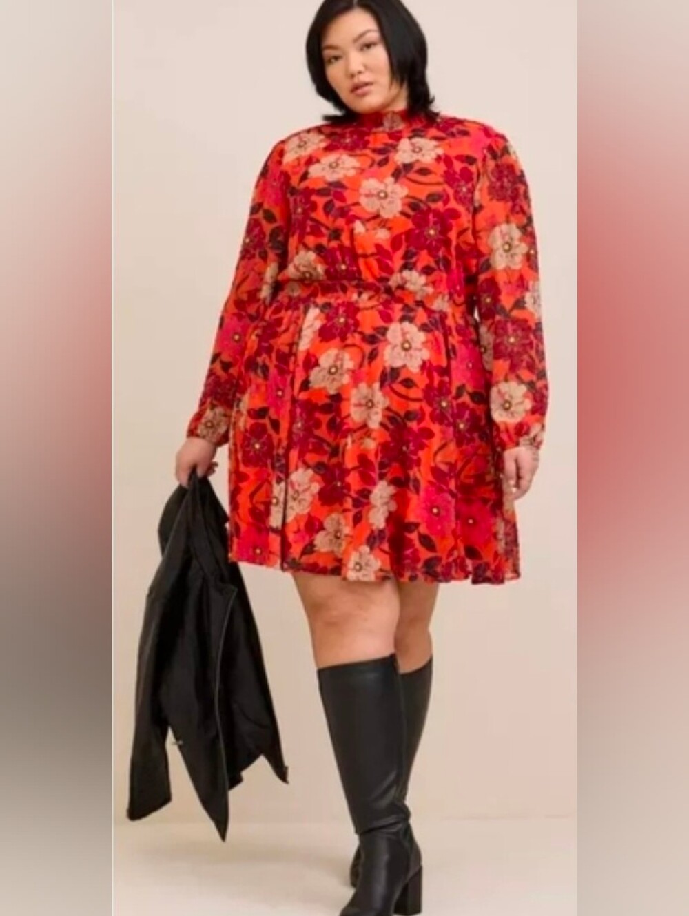 Torrid Floral Mini Dress With Pockets Plus Size 3